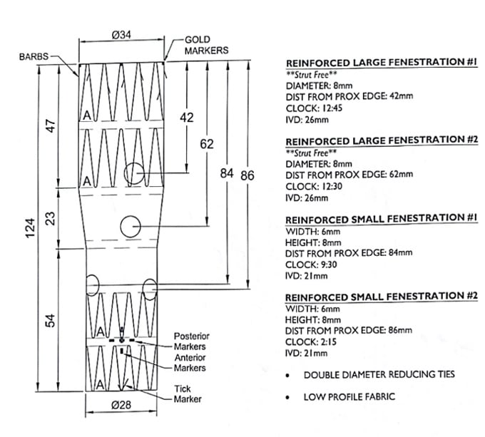 FEVAR module: 4 fenestrations