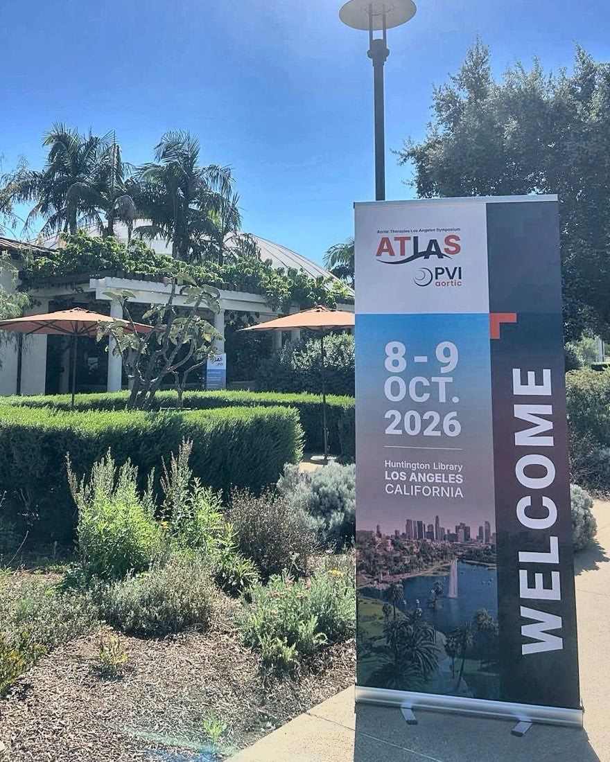 ATLAS-PVI Aortic welcome banner in front of the Huntington Library, 8-9 October 2026