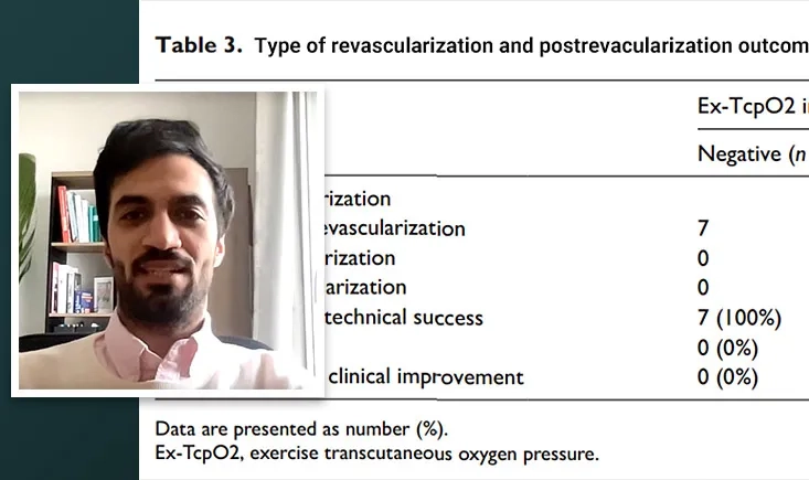 Ex-TcpO₂ in focus: Dr Zagzoog on claudication and revascularisation