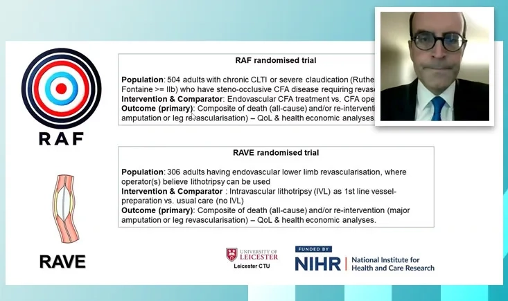 Calcified arteries & CFA disease: new UK PAD trials ahead