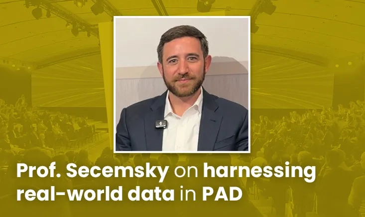 Prof. Secemsky on harnessing real-world data in PAD